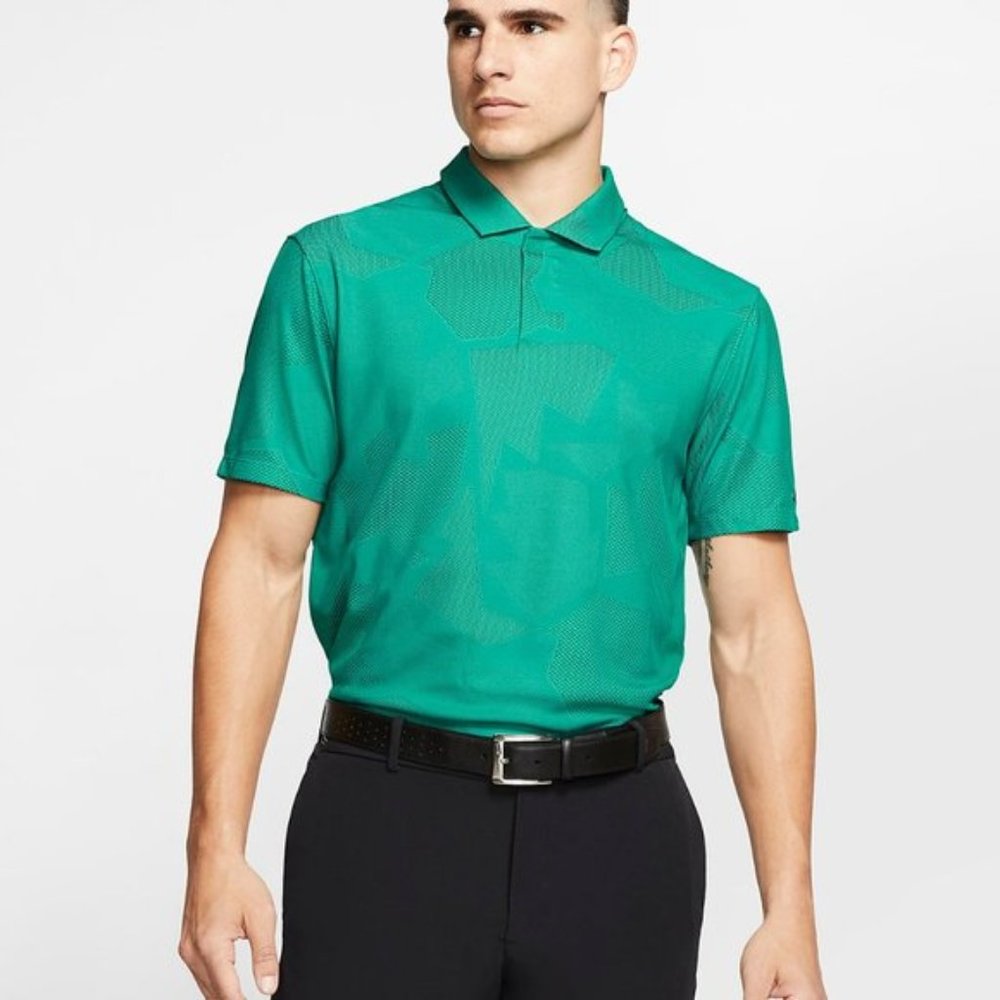 Nike Tiger Woods Dry Camo Jacquard Golf Polo Shirt